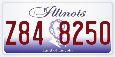 IL license plate Z848250