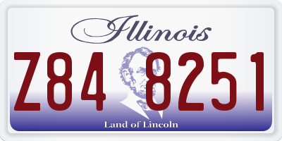 IL license plate Z848251