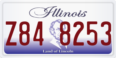 IL license plate Z848253