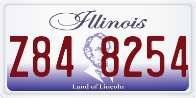IL license plate Z848254