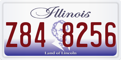 IL license plate Z848256