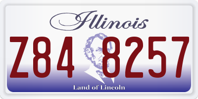IL license plate Z848257