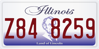 IL license plate Z848259