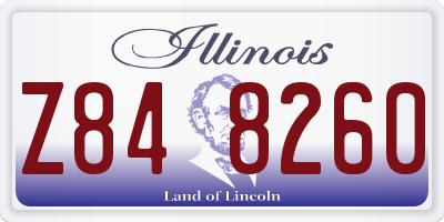 IL license plate Z848260