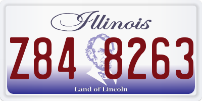 IL license plate Z848263