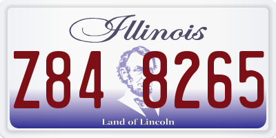IL license plate Z848265
