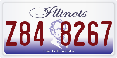 IL license plate Z848267