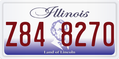 IL license plate Z848270