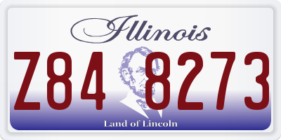 IL license plate Z848273