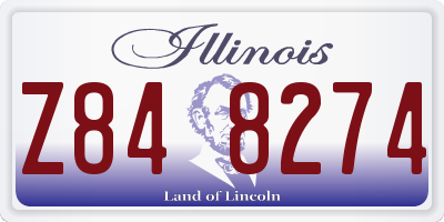 IL license plate Z848274
