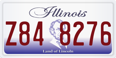 IL license plate Z848276