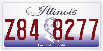 IL license plate Z848277