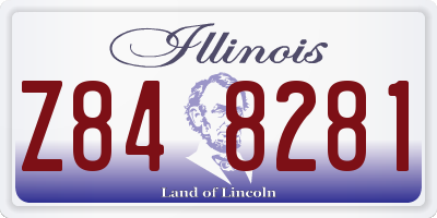 IL license plate Z848281
