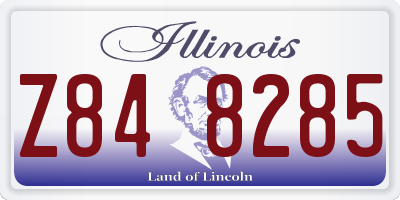 IL license plate Z848285