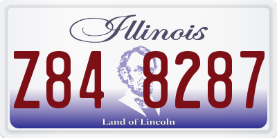 IL license plate Z848287
