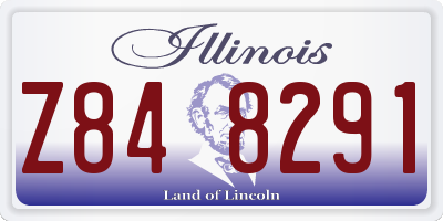 IL license plate Z848291
