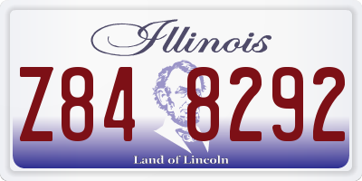 IL license plate Z848292