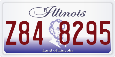 IL license plate Z848295