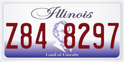 IL license plate Z848297