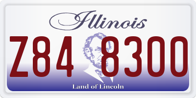 IL license plate Z848300