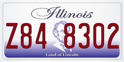 IL license plate Z848302