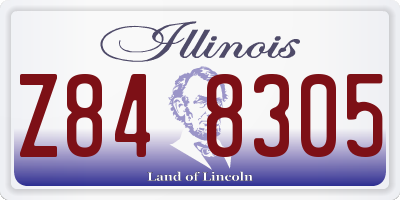 IL license plate Z848305
