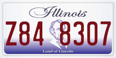 IL license plate Z848307