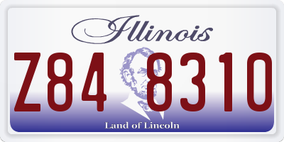 IL license plate Z848310