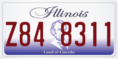 IL license plate Z848311