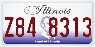 IL license plate Z848313