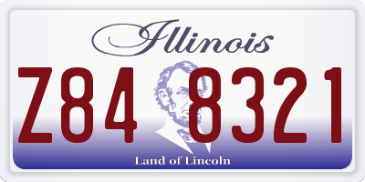 IL license plate Z848321