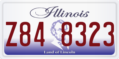 IL license plate Z848323