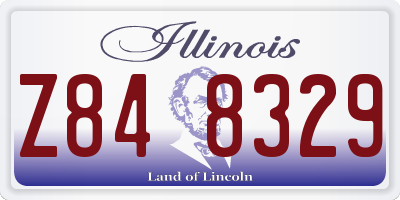 IL license plate Z848329