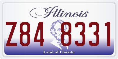 IL license plate Z848331