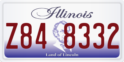 IL license plate Z848332