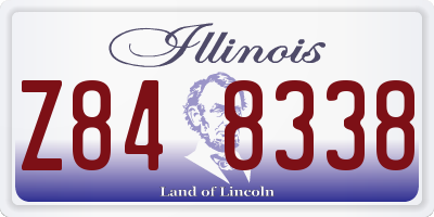 IL license plate Z848338