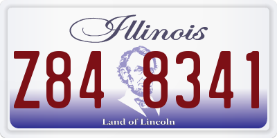 IL license plate Z848341