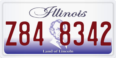 IL license plate Z848342