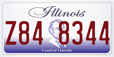 IL license plate Z848344