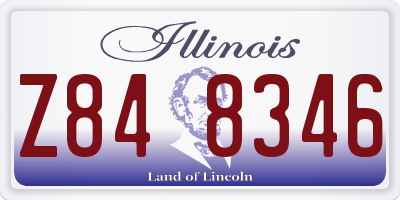 IL license plate Z848346