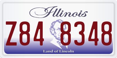 IL license plate Z848348