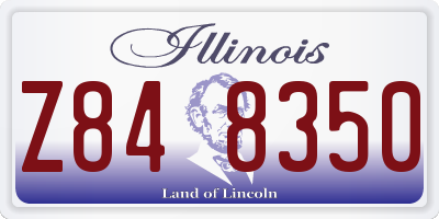 IL license plate Z848350