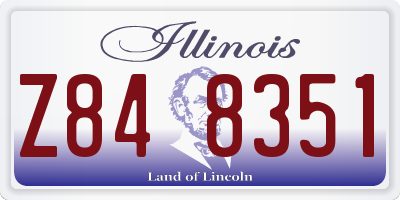 IL license plate Z848351