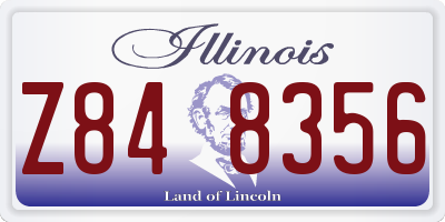 IL license plate Z848356