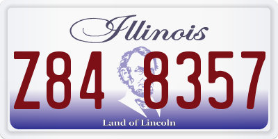 IL license plate Z848357