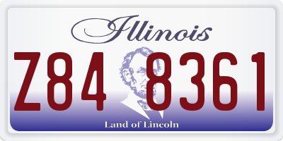 IL license plate Z848361