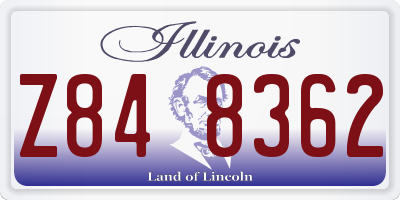 IL license plate Z848362