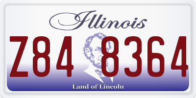 IL license plate Z848364