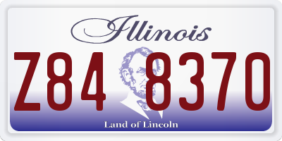 IL license plate Z848370