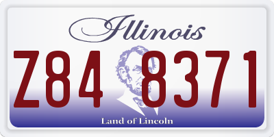IL license plate Z848371